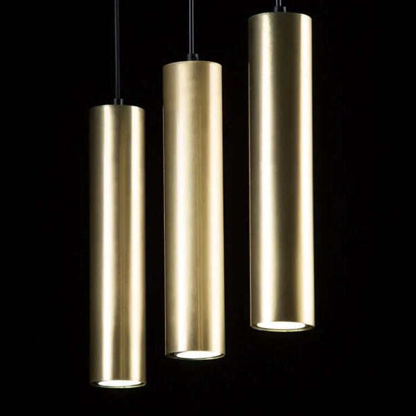 Czarna nowoczesna lampa wisząca spot - D063 H4-L39