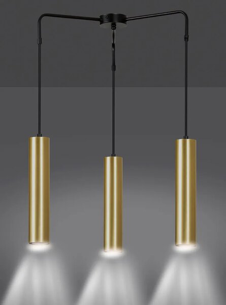 Czarna nowoczesna lampa wisząca spot - D063 H4-L39