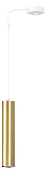 Biała nowoczesna lampa wisząca tuba - D061-Favis