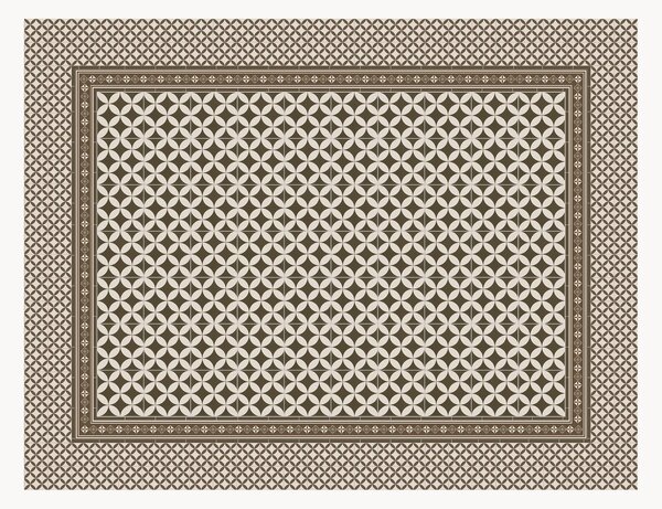 Mata podłogowa z winylu Dalia Sepia