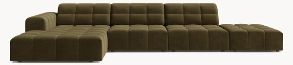 Sofa narożna o wyglądzie aksamitu Chicago