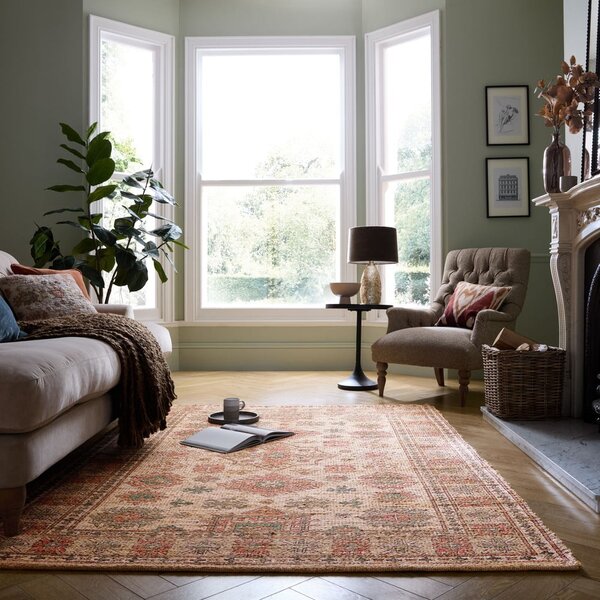 Różowo-pomarańczowy dywan z mieszanki juty tkany ręcznie 160x230 cm Lana Jute – Flair Rugs