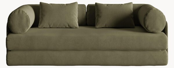 Sofa z weluru z funkcją spania Dreamy (2-osobowa), S 206 cm