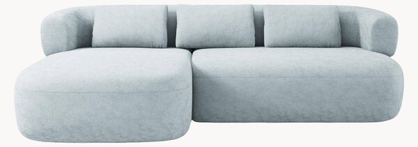 Sofa narożna z szenilu Jenny