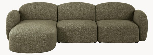 Sofa narożna z szenilu Blair (3-osobowa)