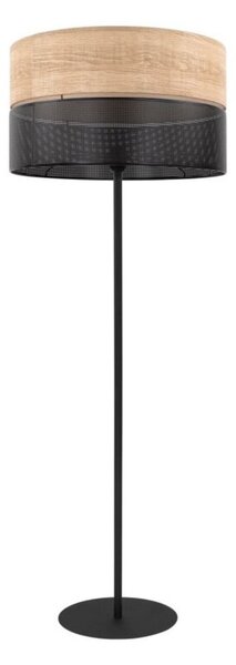 Lampa podłogowa TK Lighting NICOL 55123 czarno-beżowa 159 cm, E27 – nowoczesna do salonu i sypialni