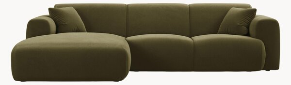 Sofa narożna z weluru Molino (4-osobowa)