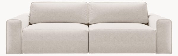 Sofa z szenilu z funkcją spania i schowkiem Victor (3-osobowa), S 246 cm