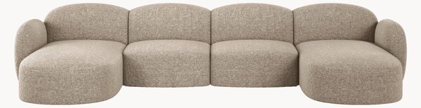 Sofa panoramiczna z szenilu Blair (6-osobowa)