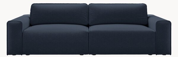 Sofa z szenilu z funkcją spania i schowkiem Victor (3-osobowa), S 246 cm