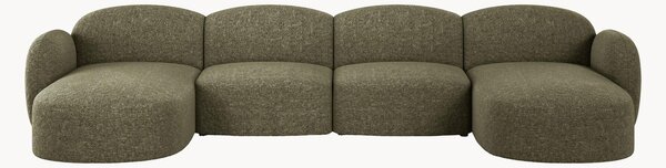 Sofa panoramiczna z szenilu Blair (6-osobowa)