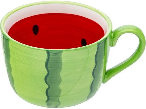 Altom Zestaw ceramicznych kubków jumbo Tropicanamelon 470 ml, 2 szt