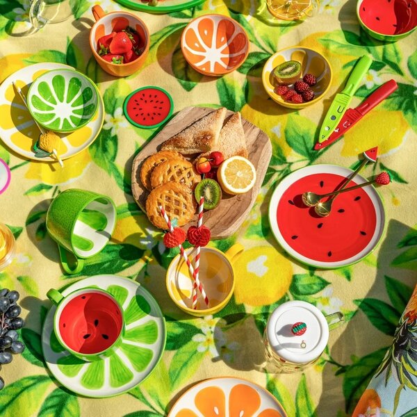Altom Zestaw ceramicznych kubków jumbo Tropicanamelon 470 ml, 2 szt