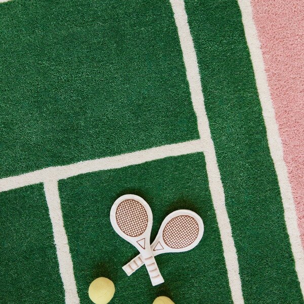 Dziecięcy dywan do zabawy z mieszanki wełny 88x150 cm Tennis – OYOY Mini