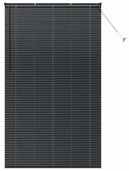 Żaluzje weneckie Czarny 220 x 125 cm Aluminium