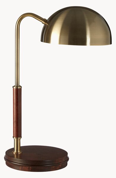 Lampa biurkowa z drewnianą podstawą Sydnee