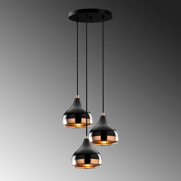 Lampa wisząca Yildo - 6871, czarny-miedziany