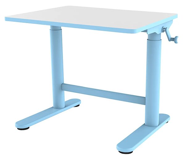 Niebieskie regulowane ergonomiczne biurko dla dzieci - Otiso