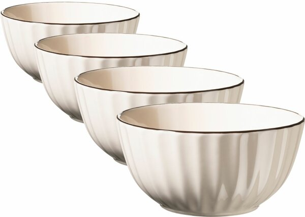 Mäser Zestaw miseczek 4 szt. OSITA – 12 cm,kremowy, 12 cm