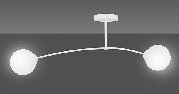 Biała nowoczesna lampa sufitowa - D070 L7-H24