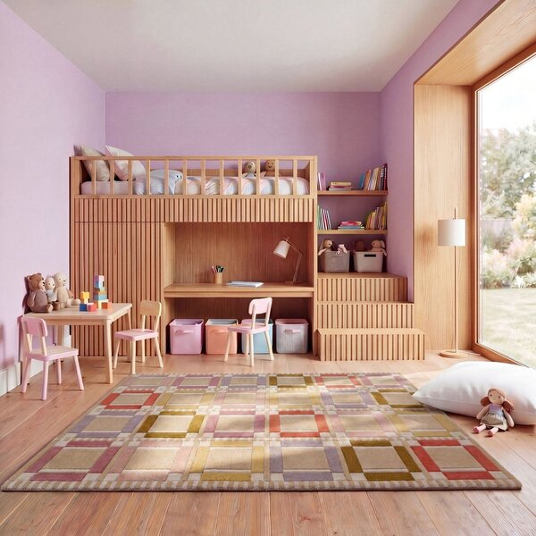 Wełniany dywan tkany ręcznie w naturalnym kolorze 160x230 cm Quadro Wool – Flair Rugs