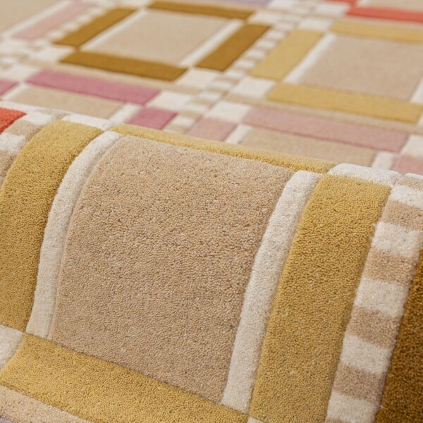 Wełniany dywan tkany ręcznie w naturalnym kolorze 160x230 cm Quadro Wool – Flair Rugs