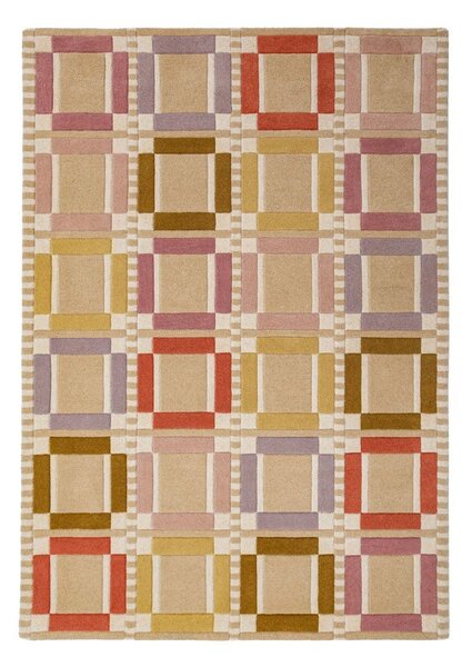 Wełniany dywan tkany ręcznie w naturalnym kolorze 160x230 cm Quadro Wool – Flair Rugs