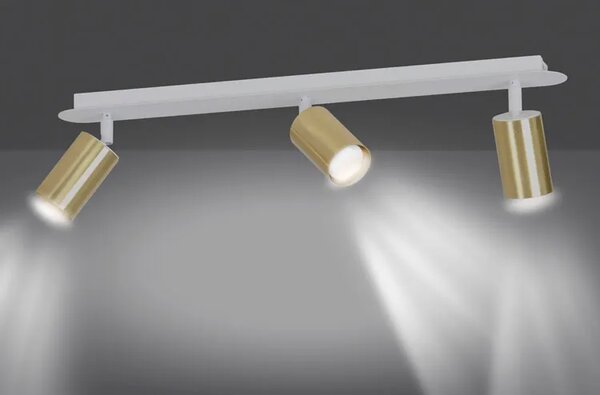 Biało złota nowoczesna lampa sufitowa D084 A5-K79