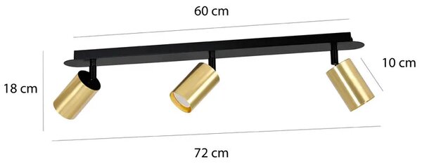 Biało złota nowoczesna lampa sufitowa D084 A5-K79