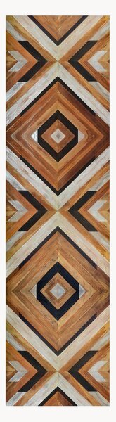 Mata podłogowa z winylu Tribal Wood, antypoślizgowa