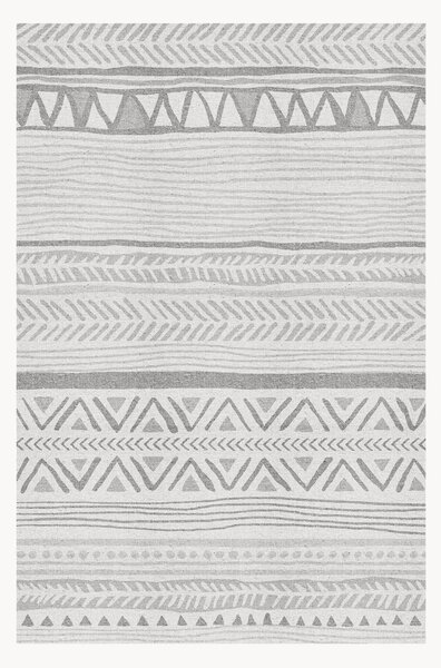 Mata podłogowa z winylu Boho Tribal Gris, antypoślizgowa