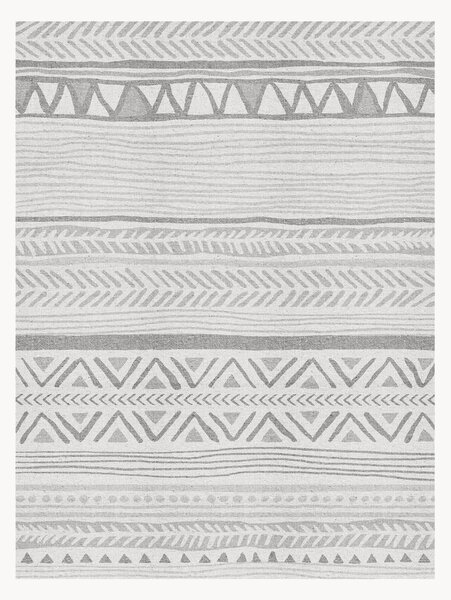 Mata podłogowa z winylu Boho Tribal Gris, antypoślizgowa