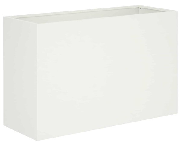 Doniczka ogrodowa Biały 80 x 40 x 50 cm Stal zimnogięta