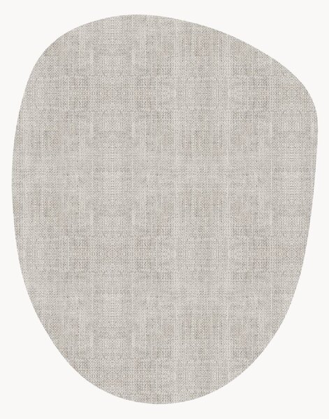 Mata podłogowa z winylu o organicznym kształcie Forma Textura Raffia, antypoślizgowa