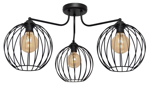 Plafon industrialny MERCURE P-1388/3 BK