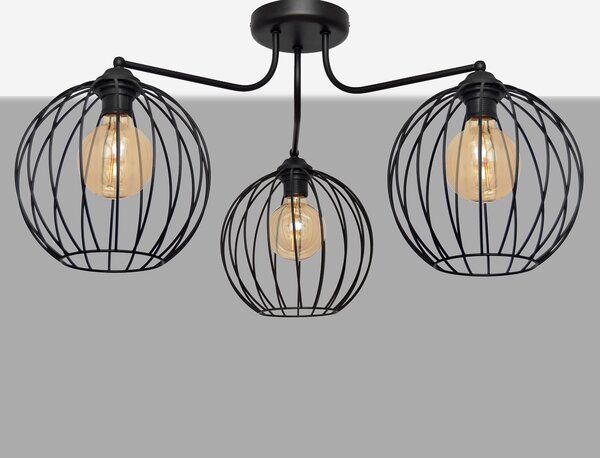 Plafon industrialny MERCURE P-1388/3 BK