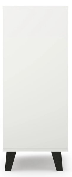 Biała komoda na nóżkach z 4 szufladami E5-W12