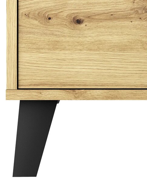 Komoda z 4 szufladami w stylu scandi dąb artisan P0-C69