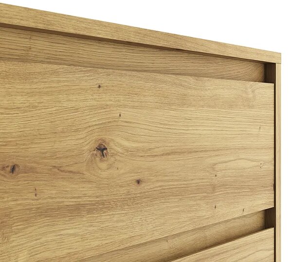 Komoda z 4 szufladami w stylu scandi dąb artisan P0-C69