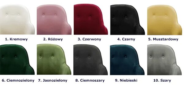 Czarny aksamitny fotel bujany G2-A84