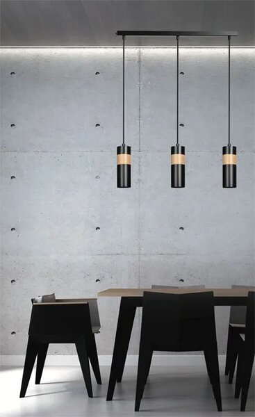 Czarna nowoczesna lampa wisząca - D103 D4-D96