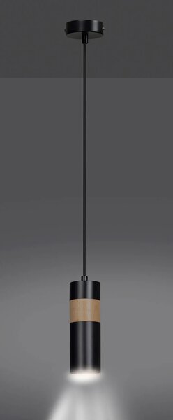 Czarna pojedyncza lampa wisząca - 10X D101 F2-D71
