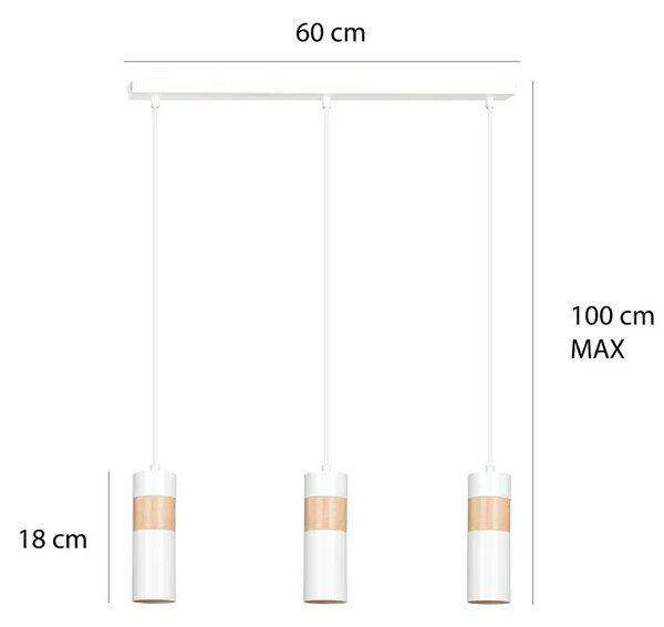 Czarna nowoczesna lampa wisząca - D103 D4-D96