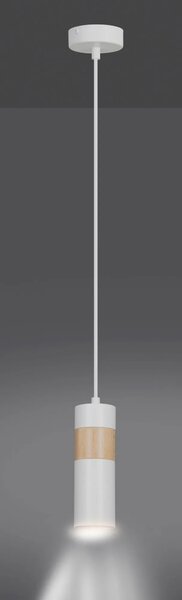 Biała pojedyncza lampa wisząca - D101 D5-S36