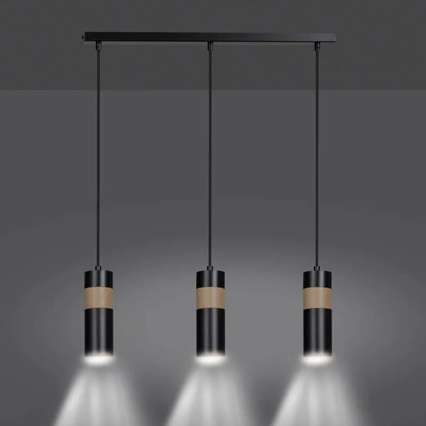 Czarna nowoczesna lampa wisząca - D103 D4-D96