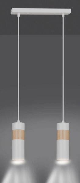 Biała nowoczesna lampa nad stół - D102 L3-Z98