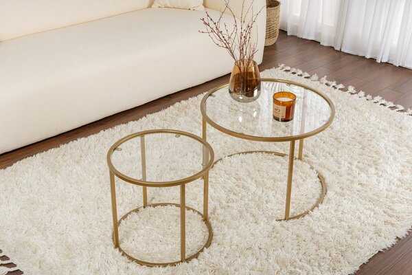 Zestaw stolików konferencyjnych Aurum Gold 60 cm, 2 szt
