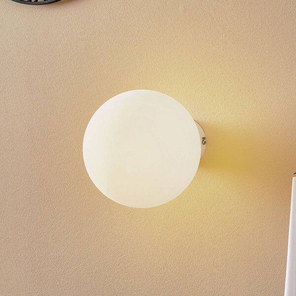 Kinkiet Dione ALDEX, możliwość ściemniania, biały / opal, salon / jadalnia, szkło, nowoczesny