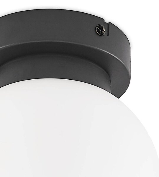 Lampa sufitowa Tavino Lindby, możliwość ściemniania, czarny, salon / jadalnia, metal, nowoczesny
