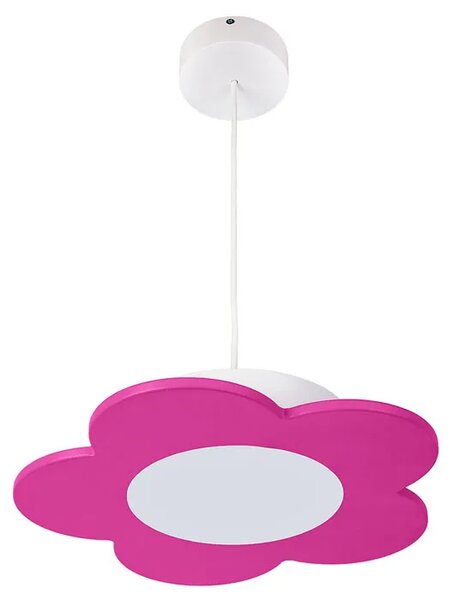 Fuksjowa lampa wisząca dla dziewczynki - 5X S200 T6-A91